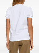 Tricou DSQUARED2 cu logo brodat – Alb