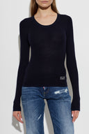 Bluza DSQUARED2, BLUE Wool top, Bleumarin