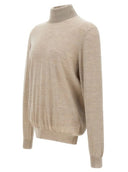 Pulover GRAN SASSO, Cu guler inalt, Bej, Cashmere
