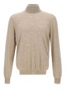 Pulover GRAN SASSO, Cu guler inalt, Bej, Cashmere