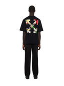Tricou OFF WHITE, Industrial Arrow Skate T-Shirt, Negru