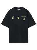 Tricou OFF WHITE, Bacco Arrow Skate Short Sleeve T-Shirt, Negru