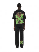 Tricou OFF WHITE, Bacco Arrow Skate Short Sleeve T-Shirt, Negru