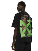 Tricou OFF WHITE, Bacco Arrow Skate Short Sleeve T-Shirt, Negru