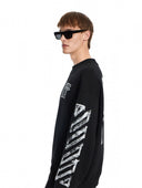 Bluza OFF WHITE,  Motion Arrow Skate Crewneck Sweatshirt, Negru