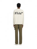 Pulover OFF WHITE Bookish Shared Knit Crewneck - Beige