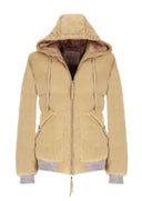Geaca L.B.M 1911, Suede Bomber, Hazelnut Beige