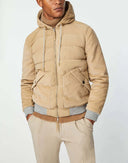 Geaca L.B.M 1911, Suede Bomber, Hazelnut Beige