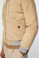 Geaca L.B.M 1911, Suede Bomber, Hazelnut Beige