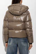 Geaca MOOSE KNUCKLES, BROWN Detachable-hooded down jacket