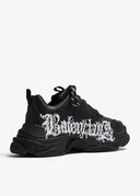 SNEAKERS BALENCIAGA, Triple S, Logo Print, Black
