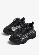 SNEAKERS BALENCIAGA, Triple S, Logo Print, Black