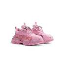 SNEAKERS BALENCIAGA, Triple S, Logo Print, Pink