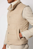 Vesta L.B.M 1911,Beige padded gilet