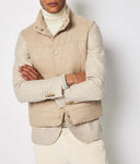 Vesta L.B.M 1911,Beige padded gilet