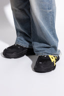 SNEAKERS BALENCIAGA, Triple S Design, Yellow Logo, Black