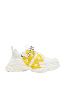 SNEAKERS BALENCIAGA, Triple S Tape, Yellow Detail, White Woman