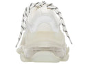 Sneakers BALENCIAGA, Clear Sole, Full White, EFECT USED