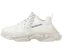 Sneakers BALENCIAGA, Clear Sole, Full White, EFECT USED