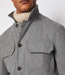 Jacheta L.B.M 1911, Overshirt in a light gray melange