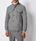 Jacheta L.B.M 1911, Overshirt in a light gray melange