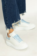 Sneakers ALEXANDER MCQUEEN, Oversize, New Tech Leather, Baby Blue Details, White
