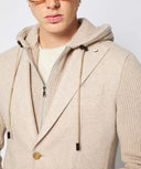 Jacheta L.B.M 1911, IVAN jersey jacket in beige