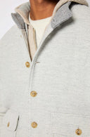 Jacheta L.B.M 1911,Bomber jacket in ice gray jersey