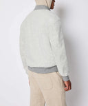 Jacheta L.B.M 1911,Bomber jacket in ice gray jersey