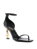 SANDALE YVES SAINT LAURENT, Opyum Design, Medium Heels, Black
