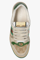 SNEAKERS GUCCI, Beige WEB Stripe, 'Screener' Sneakers, Multicolor