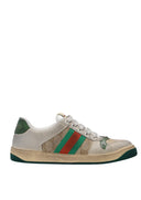 SNEAKERS GUCCI, Beige WEB Stripe, 'Screener' Sneakers, Multicolor