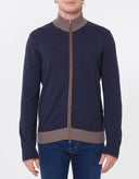 Cardigan GRAN SASSO, Blue cardigan Full Zip