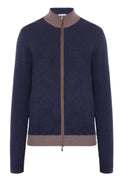 Cardigan GRAN SASSO, Blue cardigan Full Zip