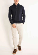 Bluza GRAN SASSO, Slim Fit, Albastru