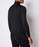 Pulover L.B.M 1911,Ribbed turtleneck sweater in black