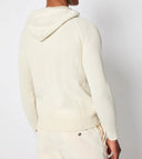 Hanorac L.B.M 1911,Ivory knit hoodie