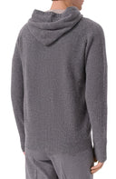 Hanorac L.B.M 1911, Grey knit zip-up hoodie