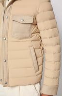 Geaca L.B.M 1911, Beige padded shirt jacket