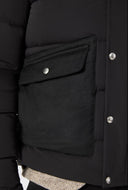 Geaca L.B.M 1911, Black padded jacket with hood