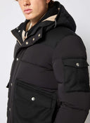 Geaca L.B.M 1911, Black padded jacket with hood