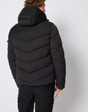 Geaca L.B.M 1911, Black padded jacket with hood