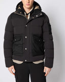 Geaca L.B.M 1911, Black padded jacket with hood