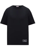 Tricou Valentino, Logo Insert, Round Neck, Black