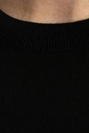 Bluza DSQUARED2,  Wool top with embroidered logo, Negru