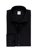 Camasa Stenstroms, Single Cuffs, Simple, Negru
