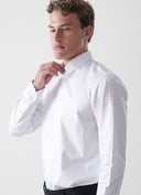 Camasa Stenstroms, Single Cuffs, Simple, White