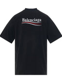 Tricou BALENCIAGA, Political Campaign Oversized T-Shirt, Black