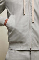 Jacheta LBM, Wool bomber jacket in mineral gray