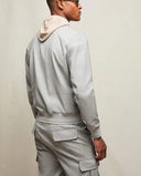 Jacheta LBM, Wool bomber jacket in mineral gray